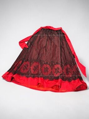 Cheats B. Vintage floor length couture 80s ballgown skirt